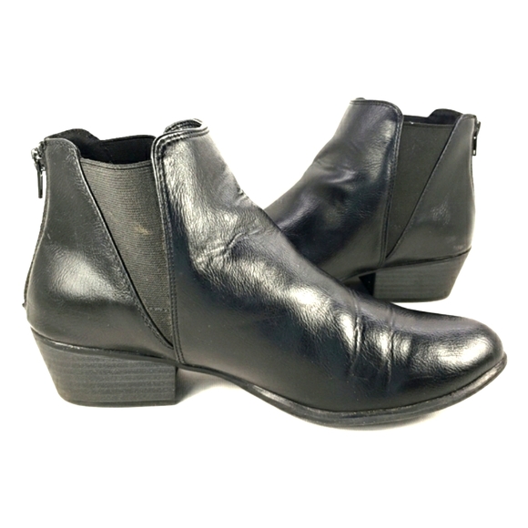 Espirit Triumphant Black Western Style, Almond Toe Bootie. Women's Size 8.5 M - Picture 3 of 11